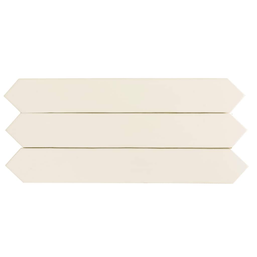Apollo tile 3" x 19" Terralis Glossy Pearl White Porcelain Tile (7.65 sq ft/case) - 20 Pack