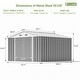 preview thumbnail 45 of 51, Patiowell 10' x 8'/10' x 10'Metal Outdoor Storage Shed with Goods Shelves/Floor Frame Garden Tool Shed for Backyard Garden