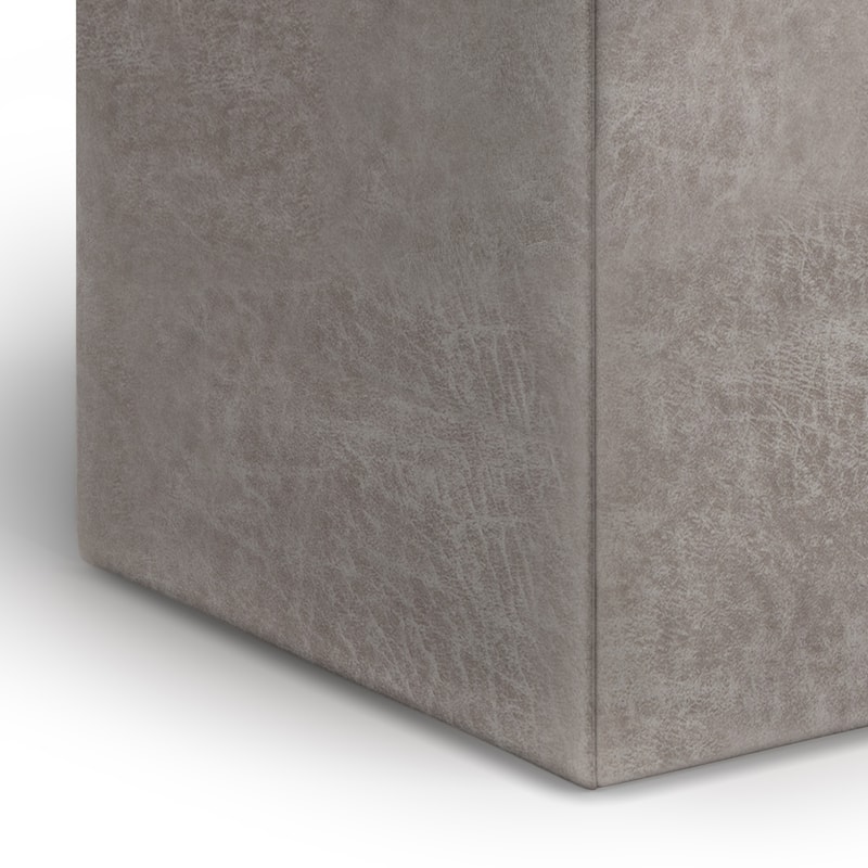 WYNDENHALL Townsend 17 inch Wide Contemporary Square Storage Ottoman