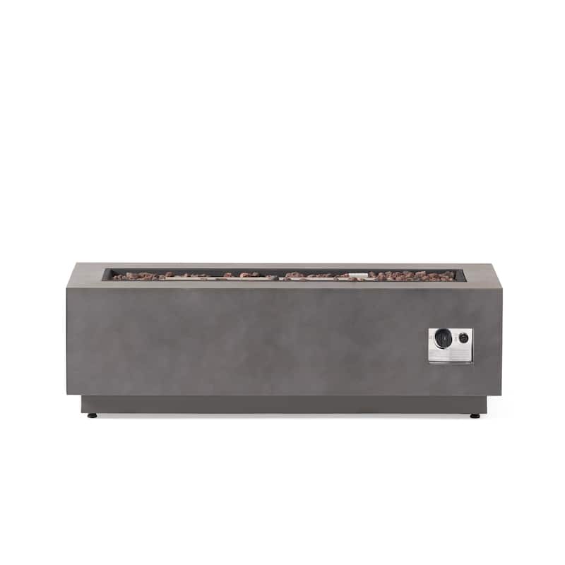 Wellington Outdoor 50,000 BTU Rectangular Fire Pit (No Tank Holder) by Christopher Knight Home