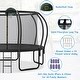 preview thumbnail 3 of 5, 12ft Kids Trampoline with ArcPole Composite Toploop Enclosure and Basketball Board