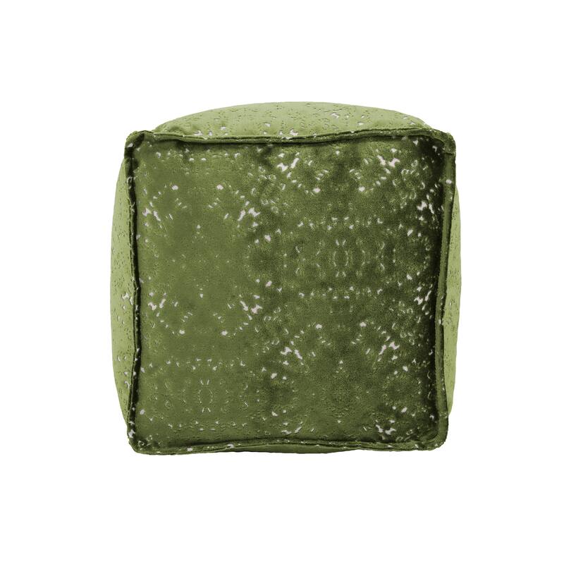 Allan Andrews Square Pouf Pasini Emerald