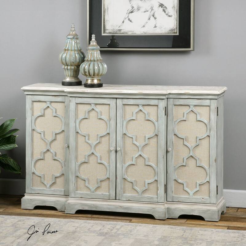 Uttermost Sophie 60" Wide Casual Luxury Coastal Breakfront Buffet