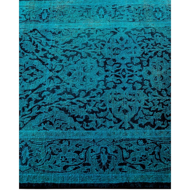 Contemporary Overdyed Wool Hand Knotted Runner - 2' 7" x 19' 10"