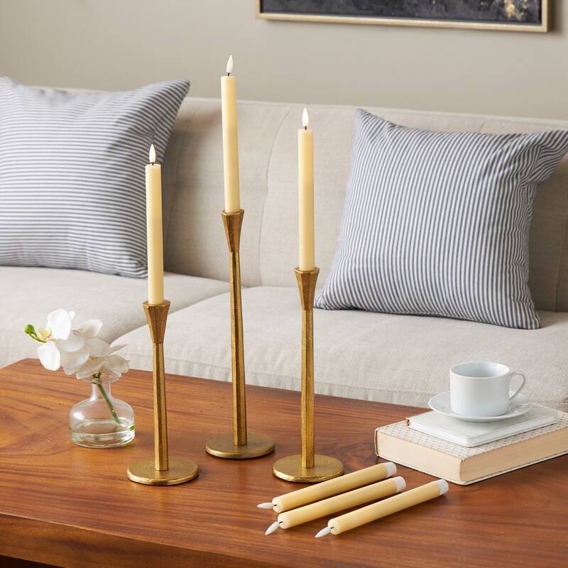 Wax Indoor Outdoor Flameless Candle with Remote Control (Set of 6)