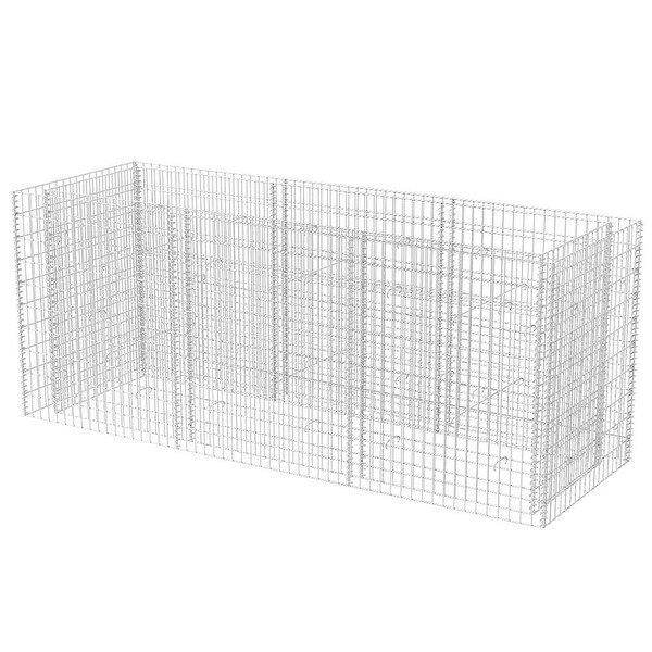 vidaXL Gabion Planter Steel 106.3"x35.4"x39.4"