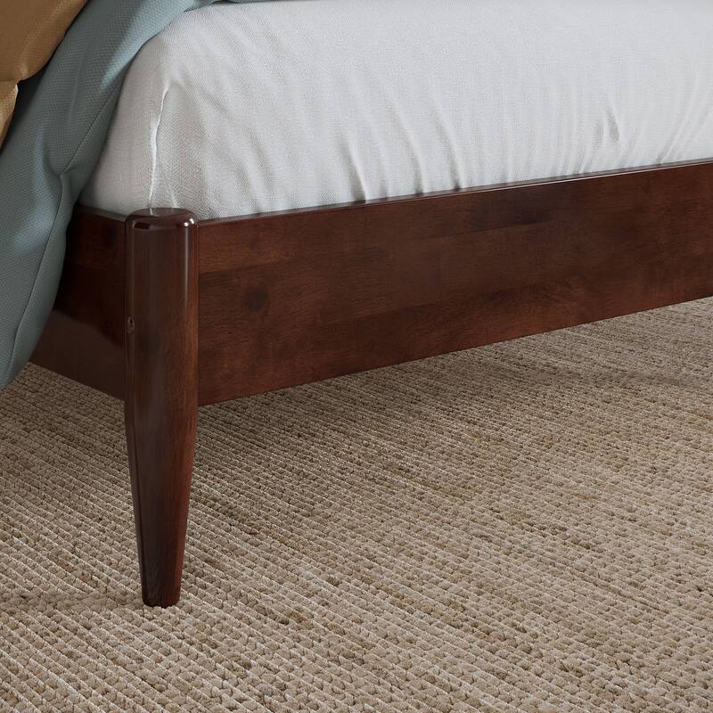 Naples Solid Wood Low Profile Platform Bed