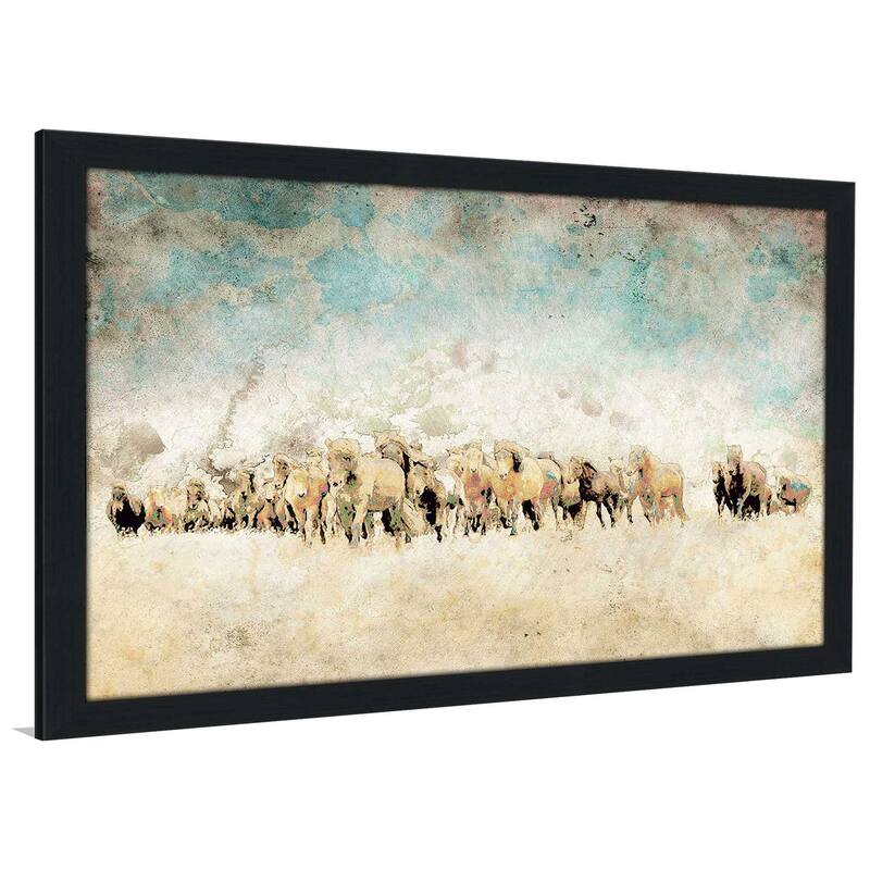"Roaming Horses (Horizontal)" Print on Acrylic