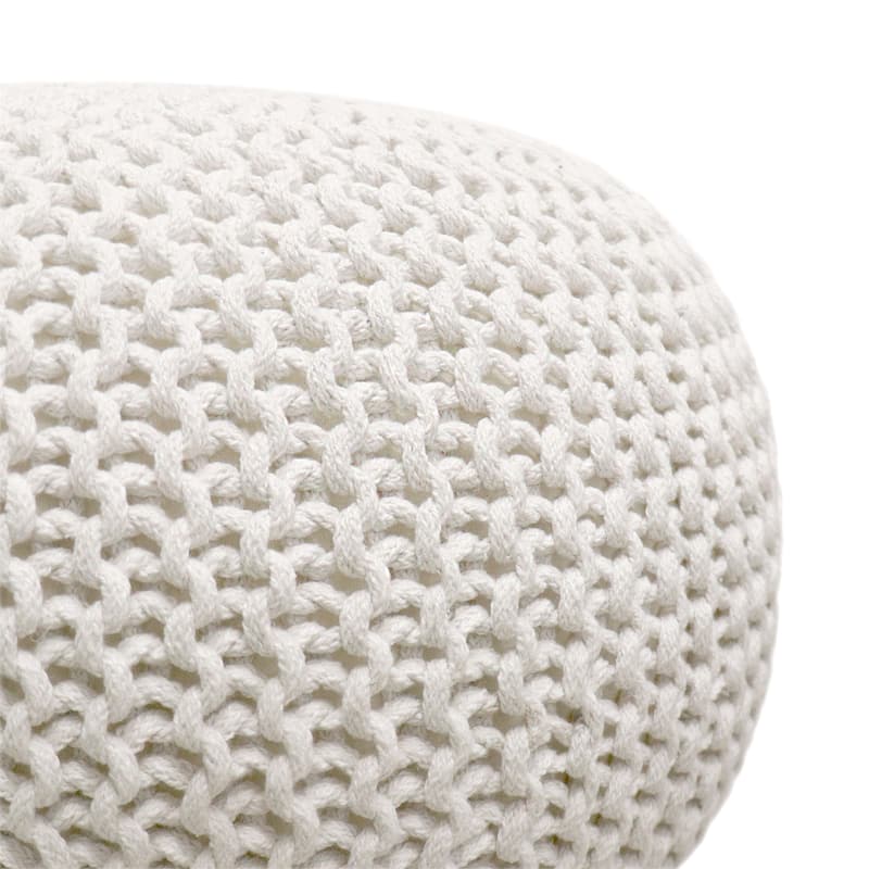 Pasargad Home Santorini Cotton Pouf