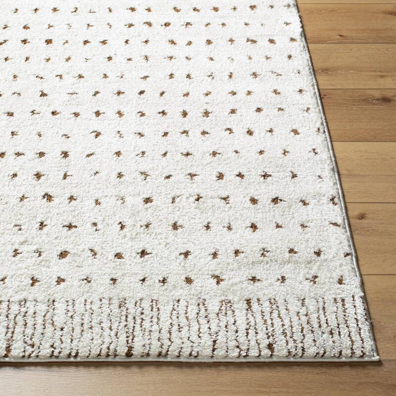 Livabliss Transitional Freud Dots Area Rug - 2'7" x 7'3" - Brown/Gray