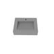 Pyramid Solid Surface Wall-Mounted Bathroom Sink