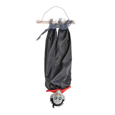 42" Hanging Upside Down Animated Halloween Vampire