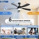 preview thumbnail 73 of 118, Sofucor 45/52 Inch Ceiling Fan with Remote & Lights Quiet DC Motor 5 Blade High CFM Modern Fan