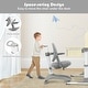 preview thumbnail 27 of 28, Gymax Kids Desk Study Chair Adjustable Height Depth w/ Sit-Brake - See Details