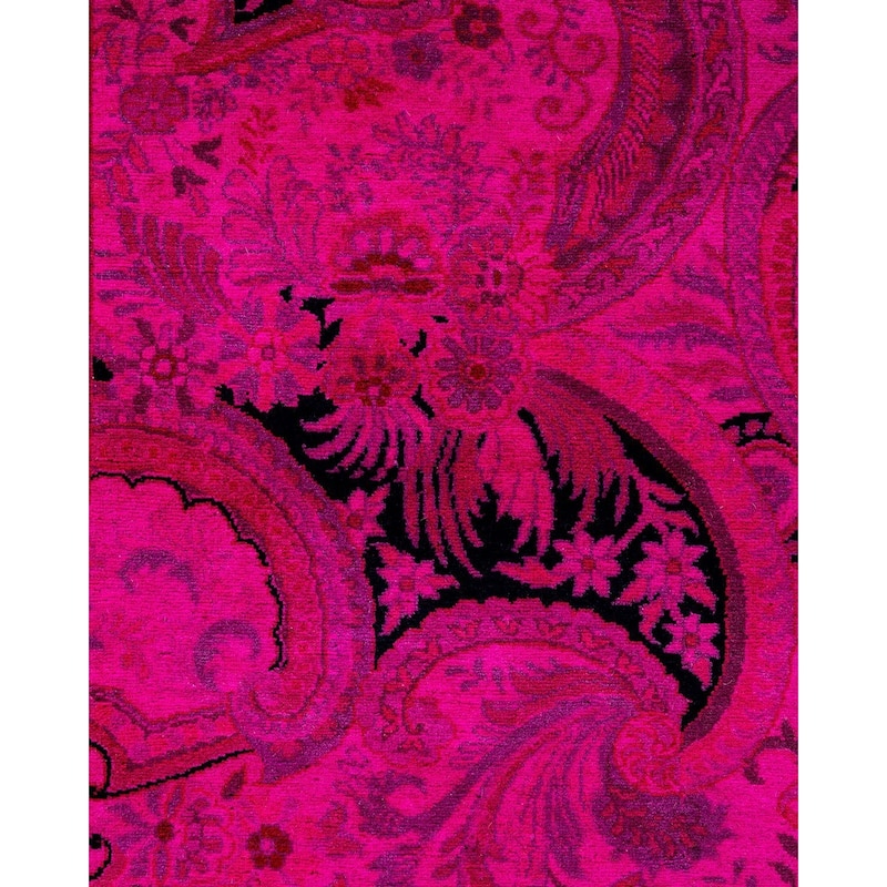 Fine Vibrance, One-of-a-Kind Hand-Knotted Area Rug - Pink, 6' 1" x 16' 8" - 6' 1" x 16' 8"