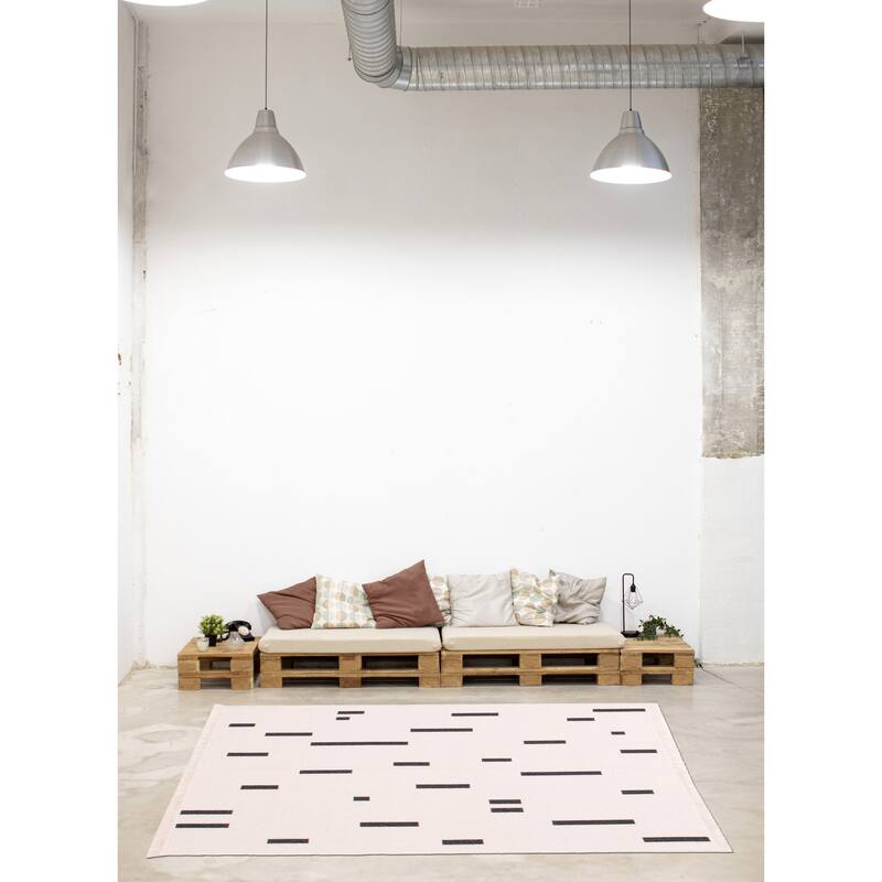 ECARPETGALLERY Flat-Weave Ankara III White Kilim
