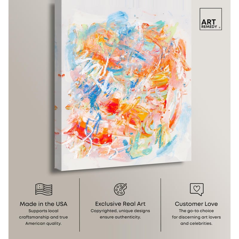 Swirling Hues I Canvas by Art Remedy, Gallery Wrapped