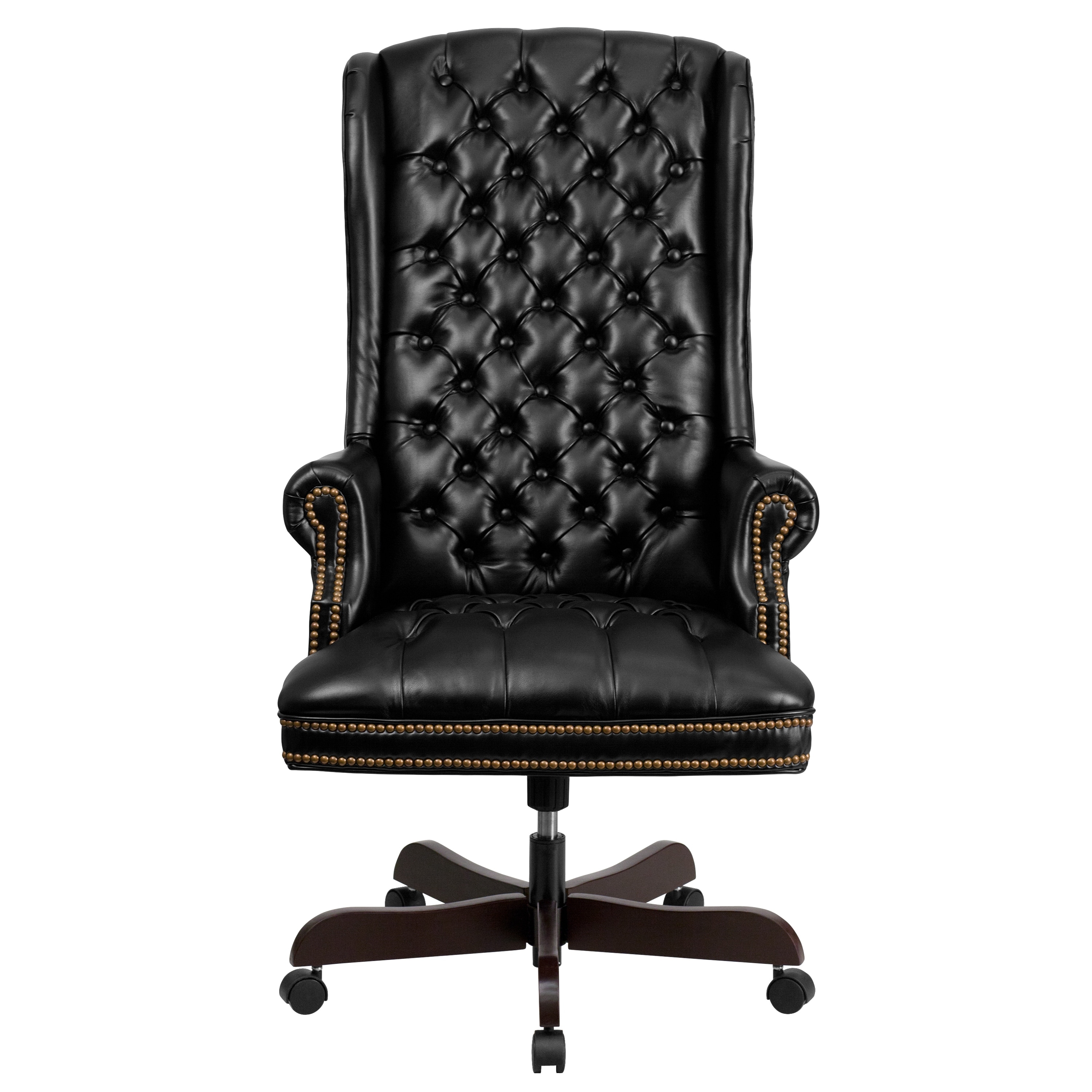 High Back Traditional Tufted Leathersoft Executive Swivel Ergonomic Office Chair Overstock 10125394