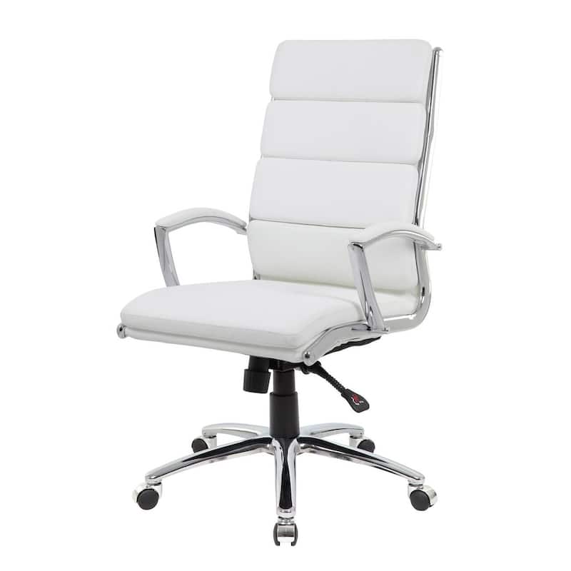 Boss CaressoftPlus Chrome Finish Executive Chair