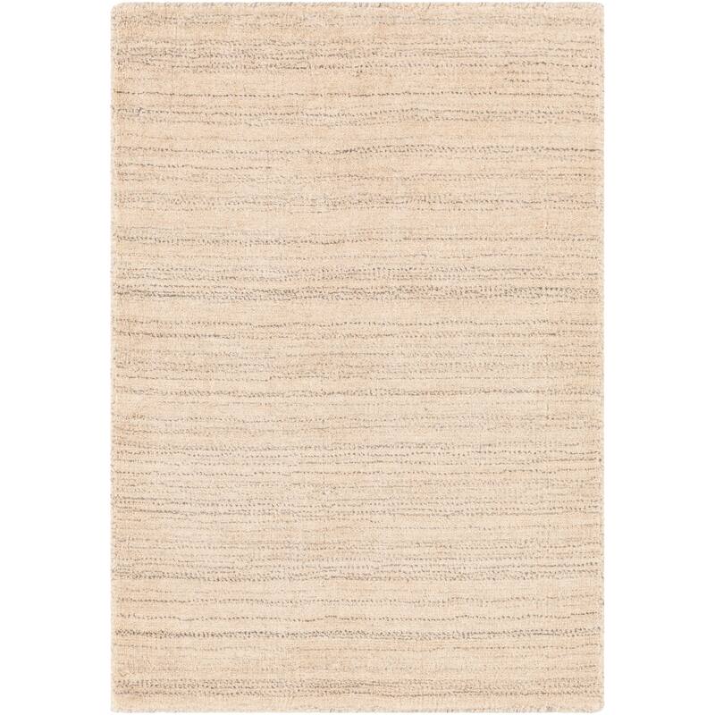 Viteri Handmade Solid Wool Blend Area Rug