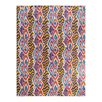 Contemporary Overdyed Wool Hand Knotted Area Rug - 7' 10" x 10' 4"