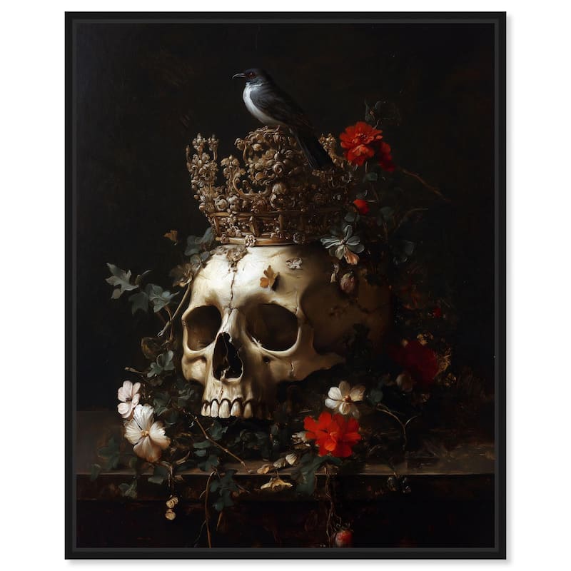 Skull's Legacy Canvas by Art Remedy - 30" x 36" - Black