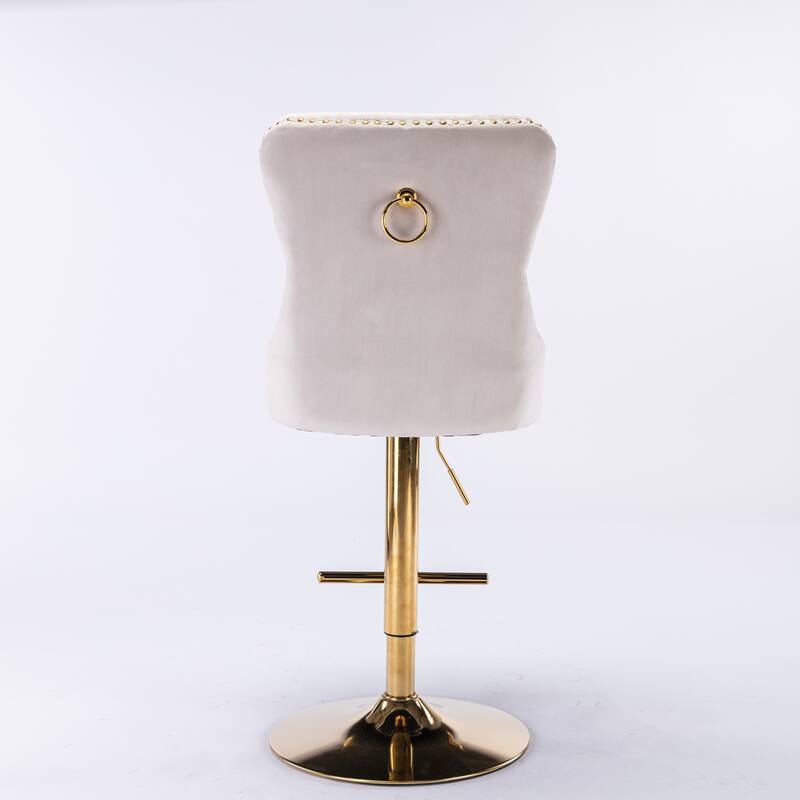 Modern Upholstered Bar Stools (Set of 2)