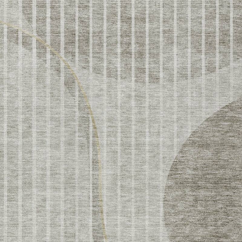 HomeRoots Striped Transitional Rectangle Outdoor Rug
