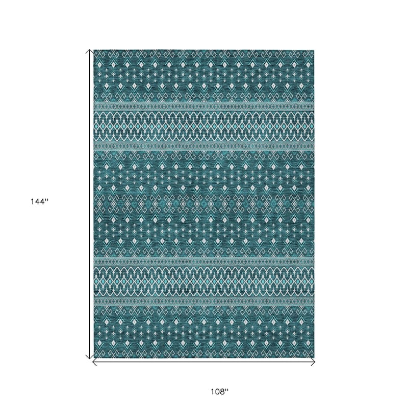 HomeRoots Tribal Transitional Rectangle Outdoor Rug