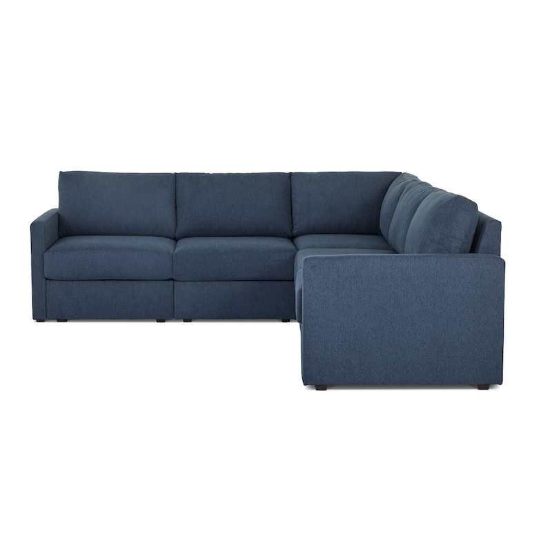 Flex 102 in. W Straight Arm Modular Sectional Sofa by Flexsteel - 102" x 35" x 102"