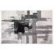 preview thumbnail 44 of 47, World Rug Gallery Modern Abstract Art Area Rug 2' x 3' - Black