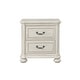 preview thumbnail 6 of 6, Roundhill Furniture Nelson 2-Drawer Bedroom Nightstand, Antique White