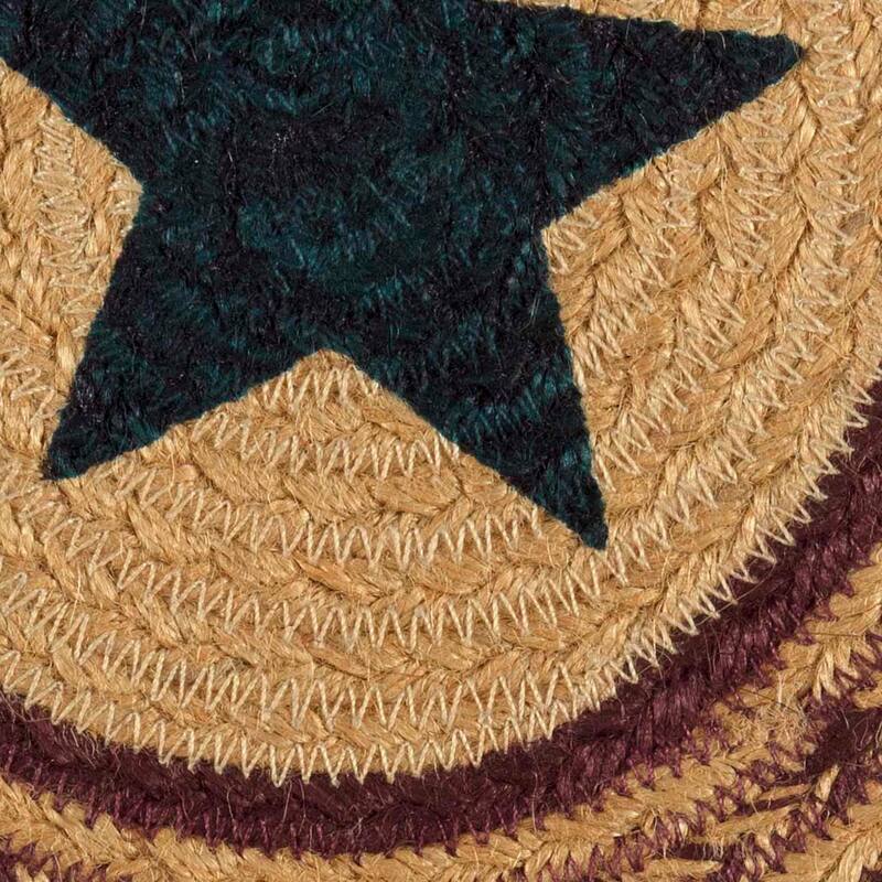 Potomac Jute Trivet Stencil Star 8 - Trivet 8