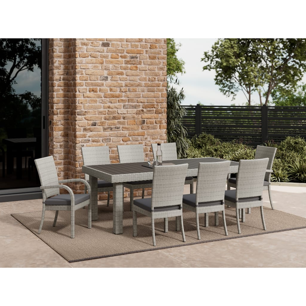 9-Piece Outdoor Patio Woven Dining Set