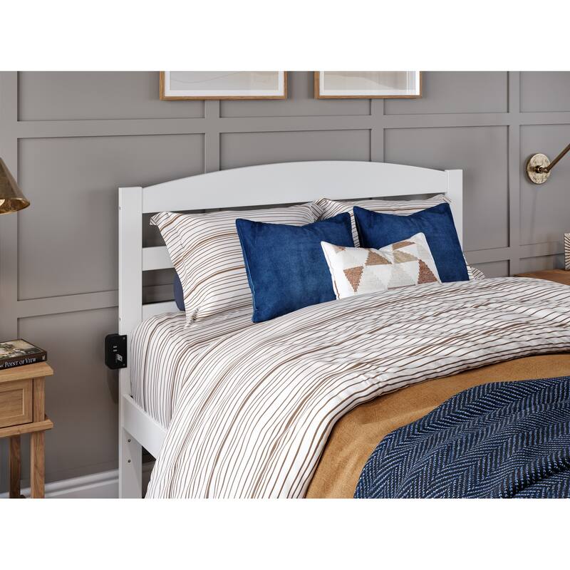 Warren Platform Bed with Footboard and 2 Storage Drawers