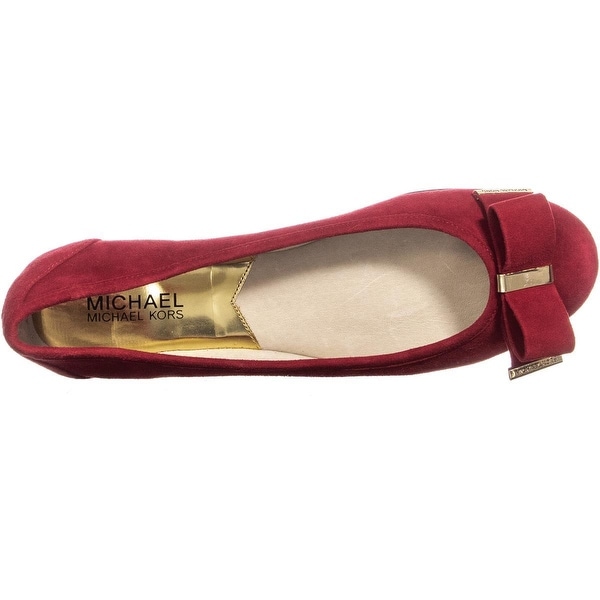 michael kors red ballet flats