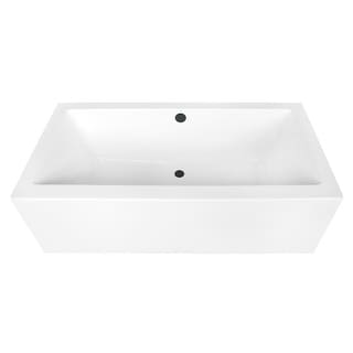 Kingston Brass 67-Inch Acrylic Rectangular Double Ended Freestanding Tub