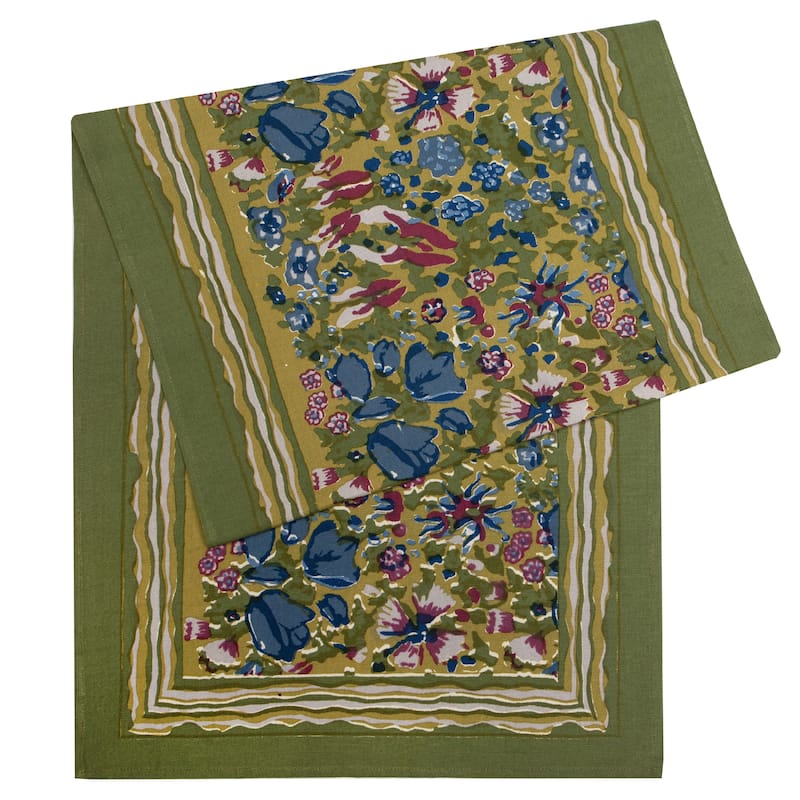 Couleur Nature Jardin Runner - Blue/Vert - 16 x 90