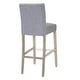 preview thumbnail 18 of 29, Carter 29" Button Tufted Bar Stool (Set of 2) Antique Gray Finish