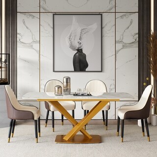 Sintered stone dining table - Bed Bath & Beyond - 35899983