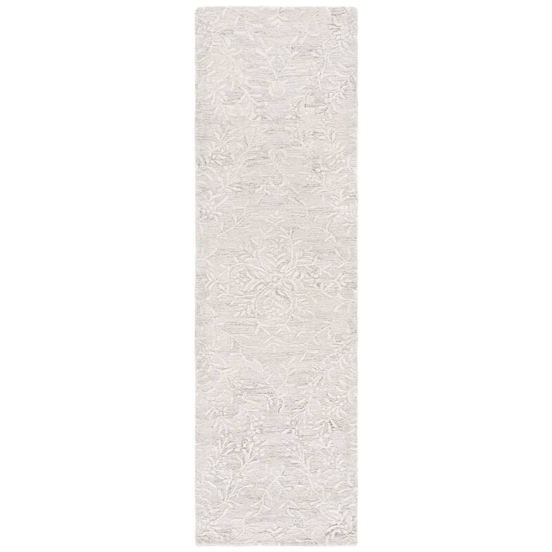 SAFAVIEH Handmade Pine Hazuko Contemporary Wool Rug - 2'3" x 8' Runner - Beige/Ivory