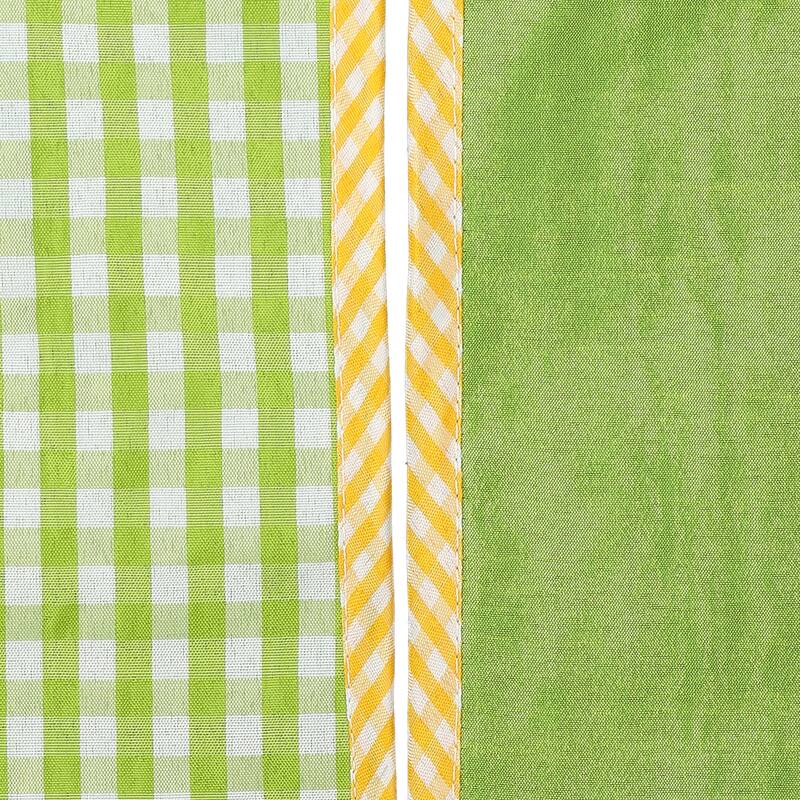 4"X5Y Spring Gingham With Border Ribbon