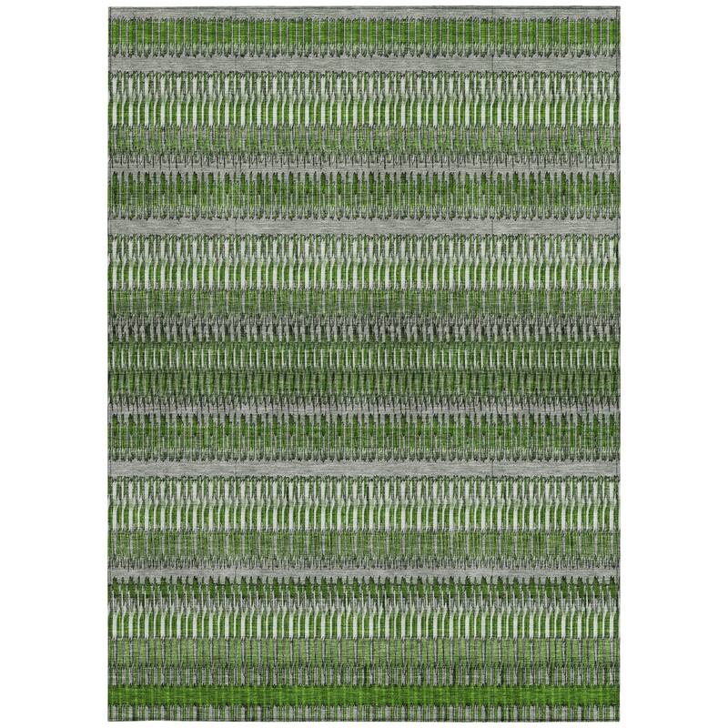 HomeRoots Striped Transitional Rectangle Outdoor Rug