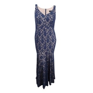 betsy and adam glitter lace gown