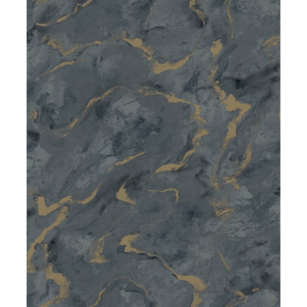 A-Street Prints Silenus Denim Marbled Wallpaper