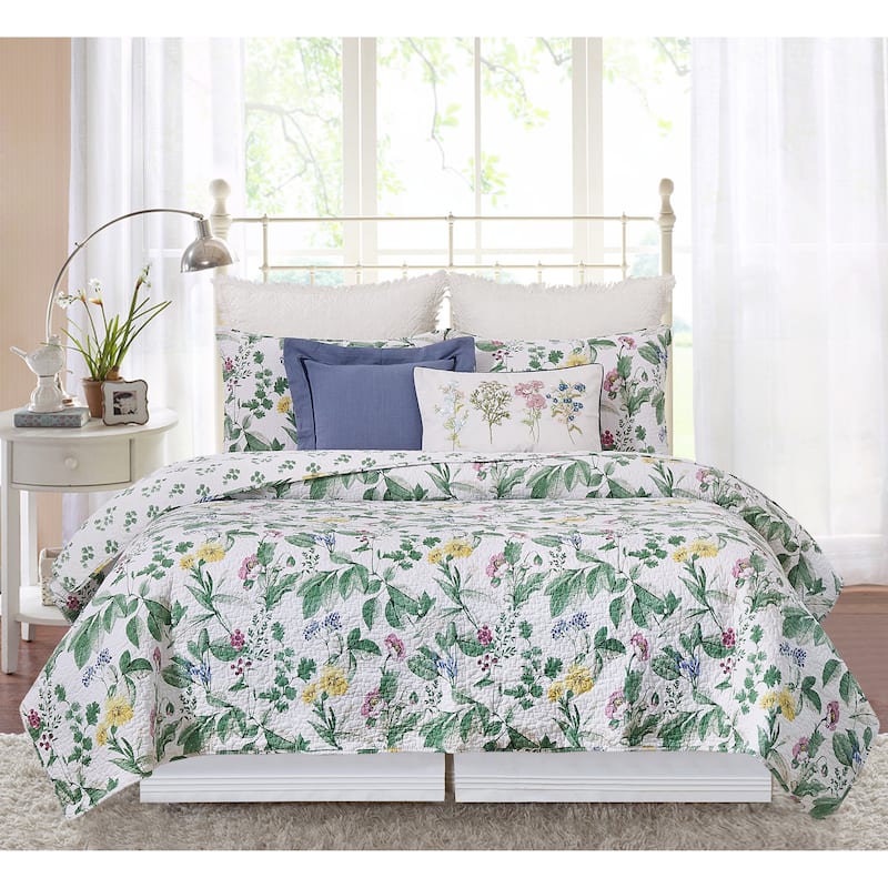 Marcy Blooms Bedding Quilt Set