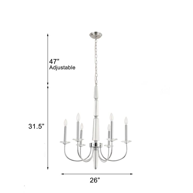 Pasargad Home Bliss Hestia Metal & Crystal Chandelier Lights