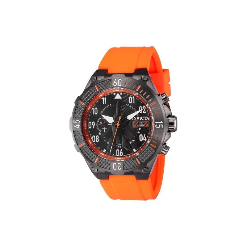 Invicta Men's 39896 Aviator Quartz Multifunction Black Dial Watch