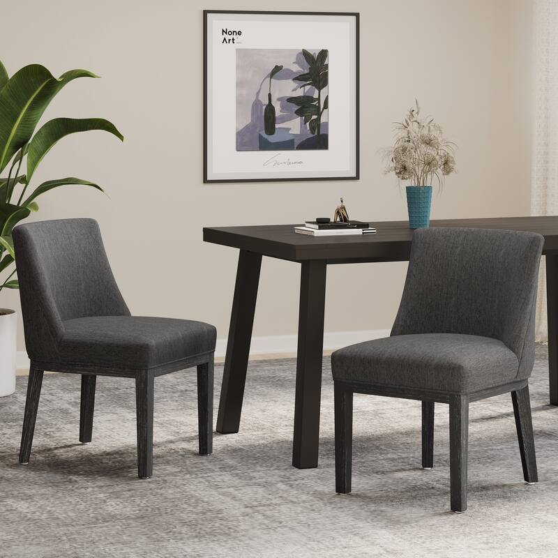 Dining Chair Set of 2 - Charcoal