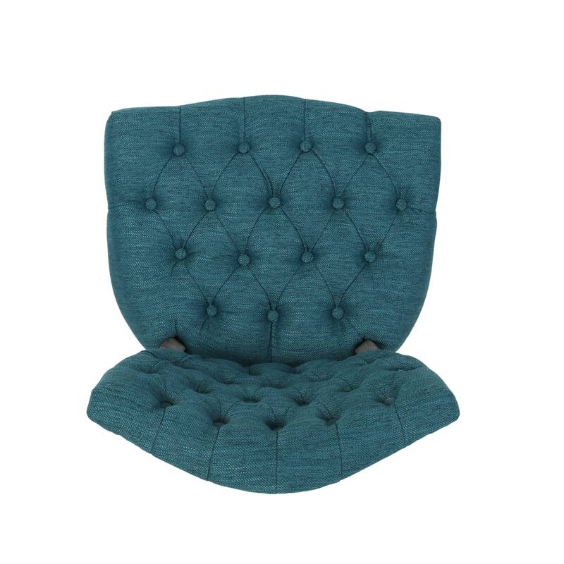 Crosswind Diamond Stitch Fabric Dining Chair by Christopher Knight Home
